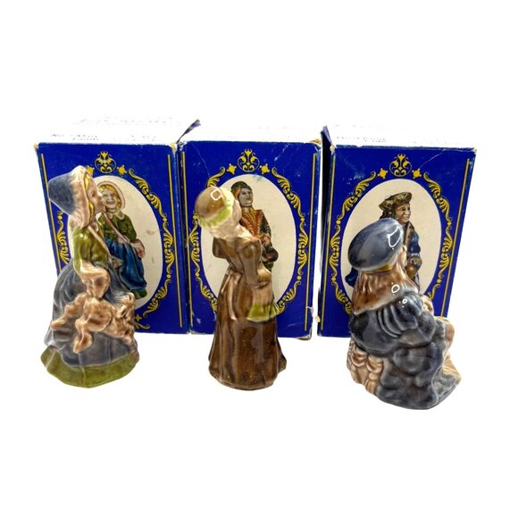 Wade England Nursery Favourites Figurines Mary Lamb Polly Kettle King Cole Boxes - Picture 5 of 9